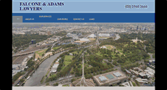 Desktop Screenshot of falconeadams.com.au