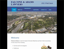 Tablet Screenshot of falconeadams.com.au